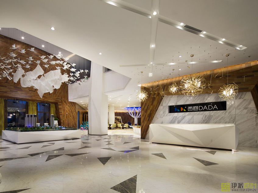 萬科-西安西恩現(xiàn)代風格售樓處設計